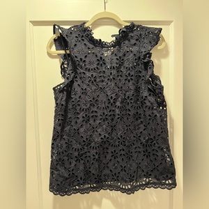 Jcrew eyelet blouse with camisole